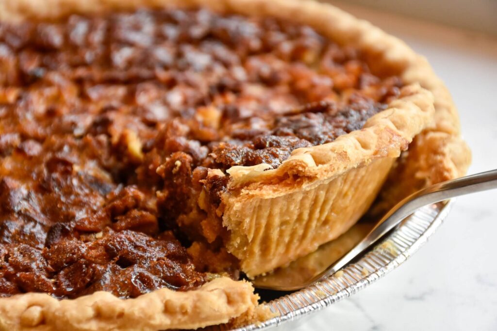 Dishing up pecan pie