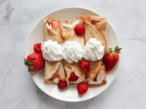 Crepes with fresh fruit